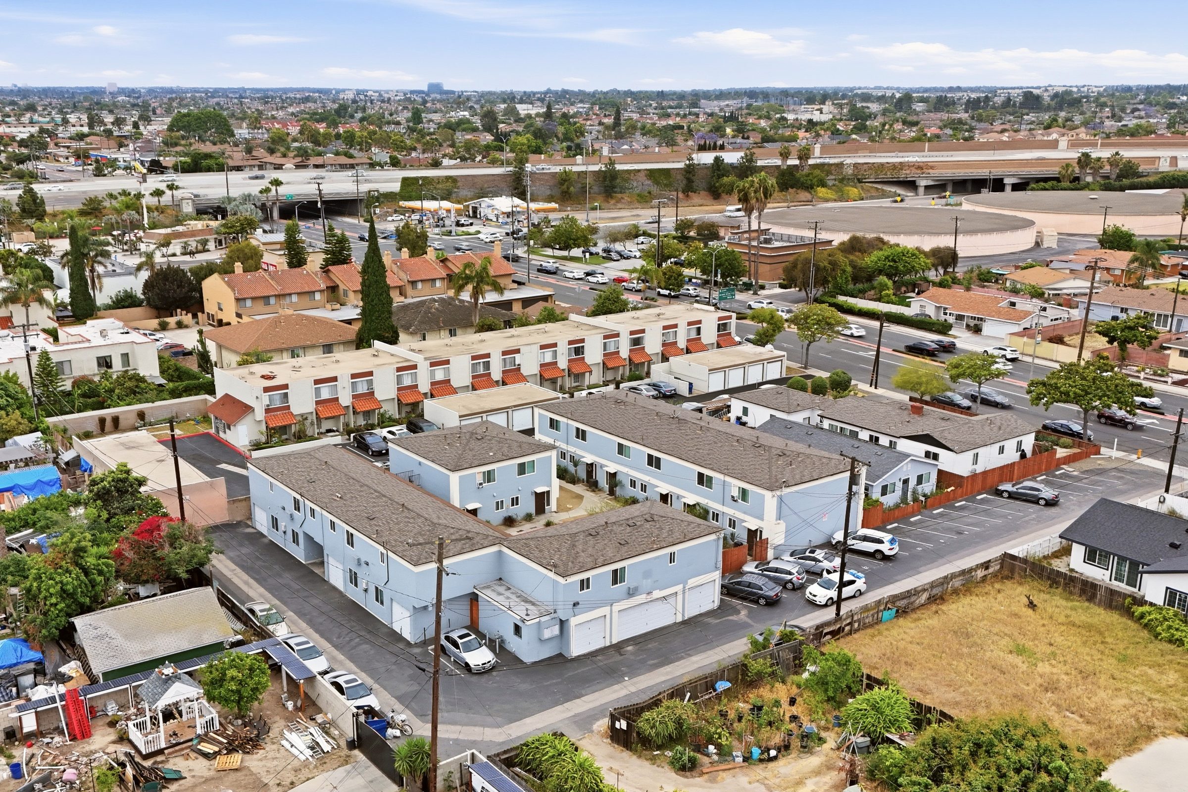 Aerial view of 13392 Magnolia Street multifamily property
